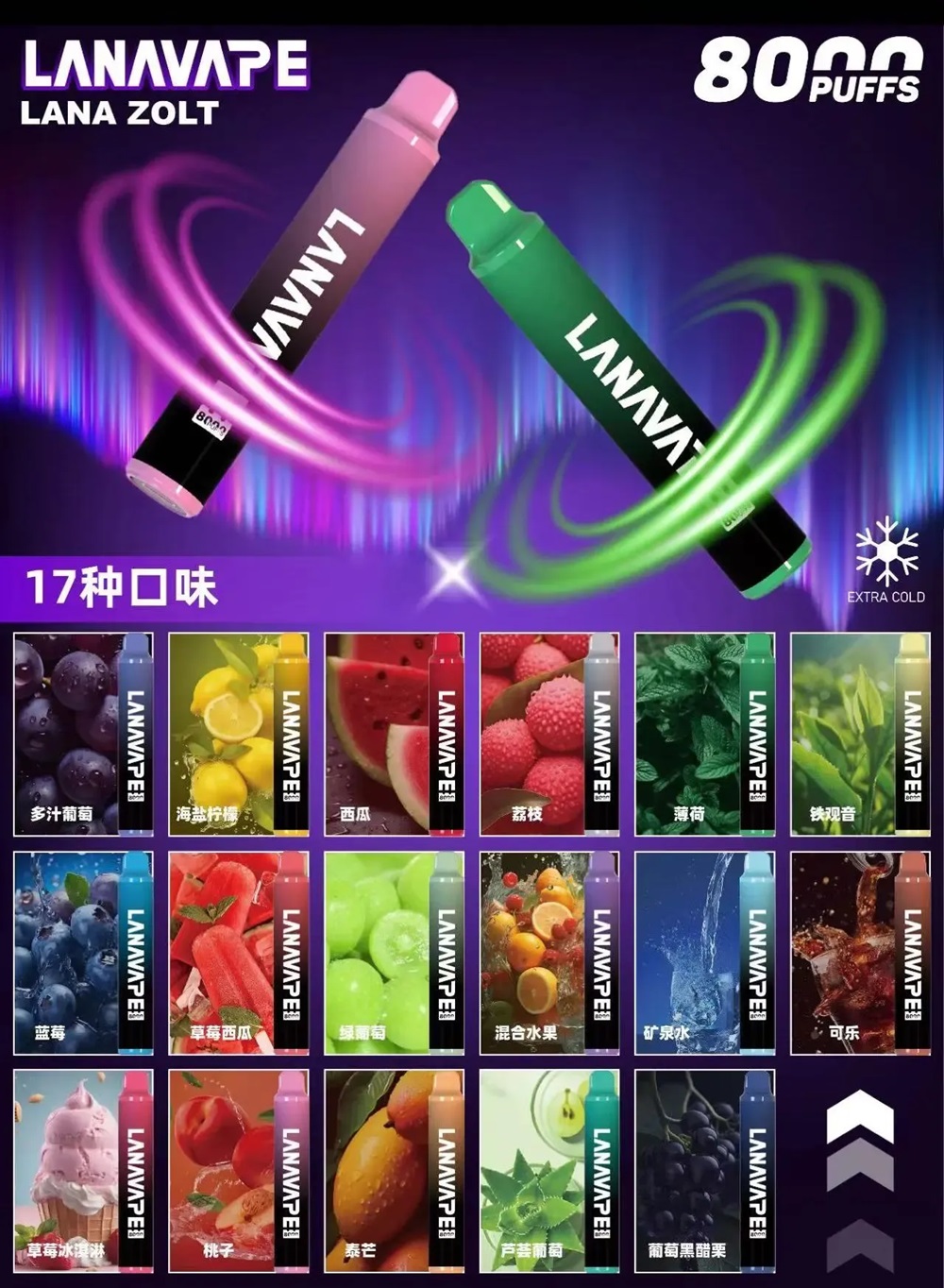 LANA拋棄式  8000口  LANA  一次性電子煙